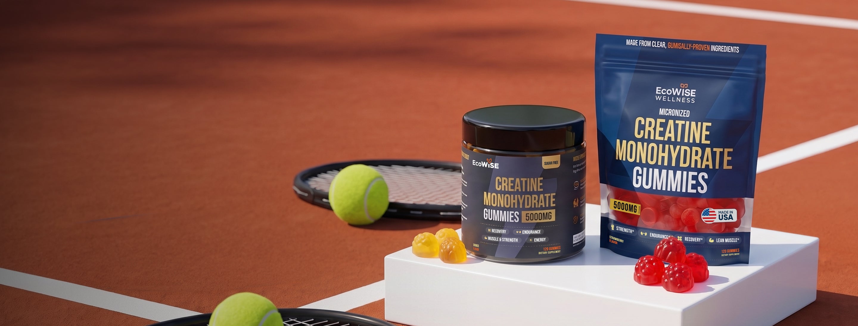 EcoWise Creatine HCl Gummies: Powerful Formula for Strength