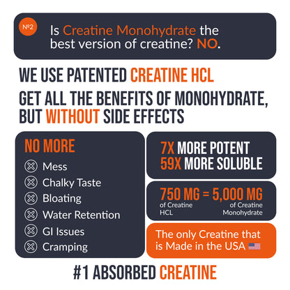 ECOWISE CREATINE HCI Gummies RProduct SF