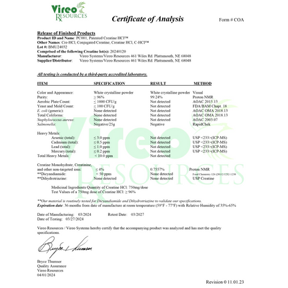 EcoWise Creatine HCl Gummies.