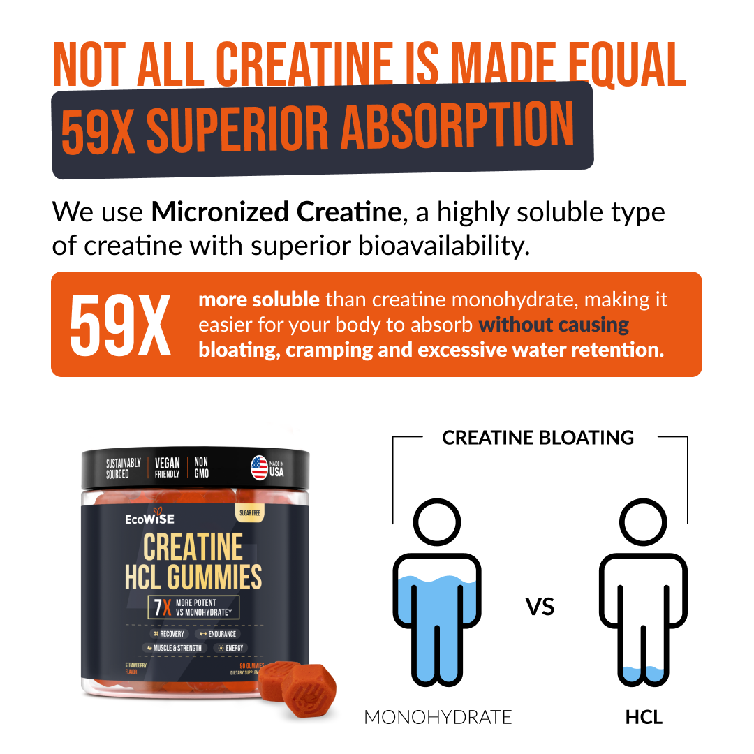 EcoWise Creatine HCl Gummies.